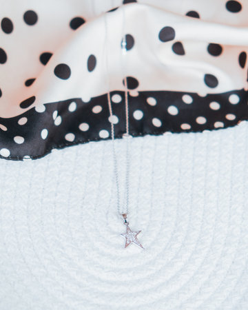 Gold Jewelry with Brilliant Diamondsの写真素材