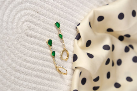 Chic Gold and Diamond Jewelry for Everyday Eleganceの写真素材