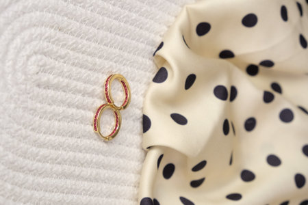 Sparkling Diamond Necklaces and Gold Pendantsの写真素材