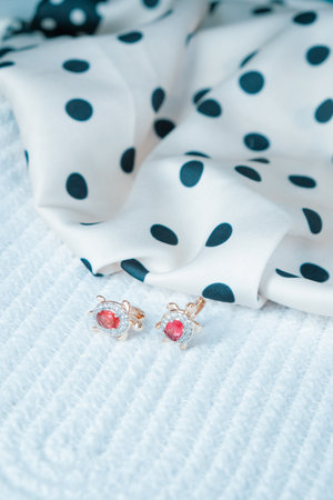 luxury gold and diamond jeweleryの写真素材