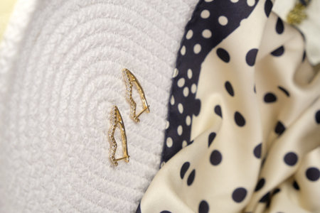 Unique Gold and Diamond Jewelry with Colored Gemstonesの写真素材