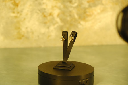 stylish jewelry like silver, gold, diamonds, precious stones.の写真素材