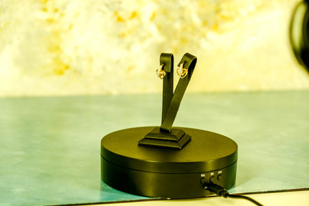 Unique Gold and Diamond Jewelry with Colored Gemstonesの写真素材