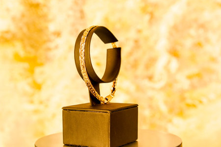 stylish jewelry like silver, gold, diamonds, precious stones.の写真素材