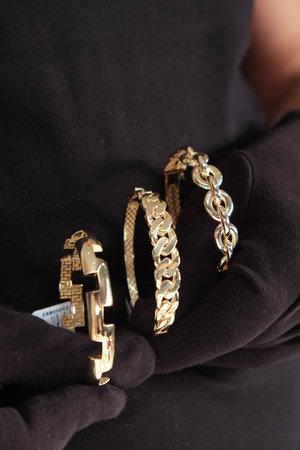 Stylish jewellery, diamonds and precious stones.