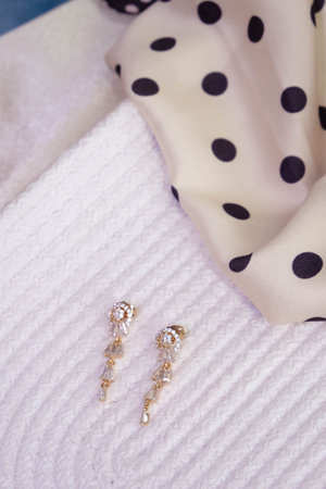 Glamorous Jewelry with Sparkling Diamondsの写真素材