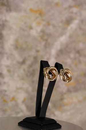 Sparkling Gold Jewelry with Stunning Diamondsの写真素材