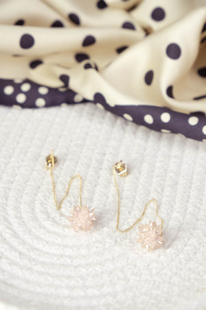 Handcrafted Luxury Jewelry with Diamonds and Goldの写真素材