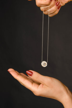 Luxurious Gold and Diamond Jewelry for Anniversary Giftsの写真素材