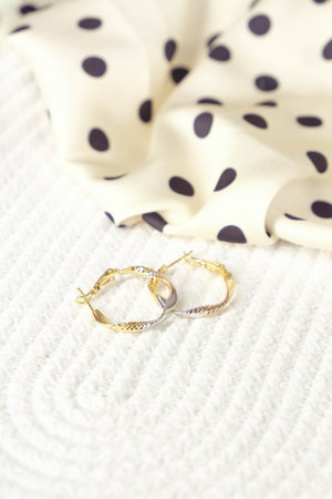 Precious Gold and Diamond Jewelry Setsの写真素材