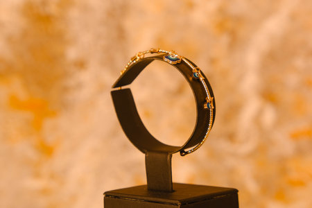 Beautiful Gold and Diamond Cocktail Jewelryの写真素材