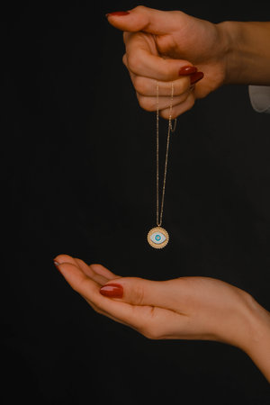 Sophisticated Gold and Diamond Jewelry for Womenの写真素材