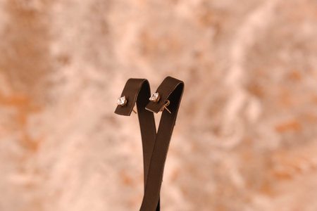 stylish jewelry like silver, gold, diamonds, precious stones.の写真素材