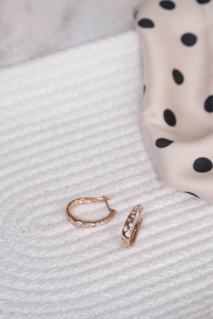 Stunning Gold and Diamond Jewelry for Womenの写真素材