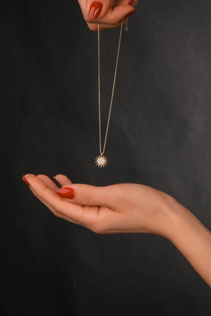Beautiful Diamond Earrings with Gold Setting