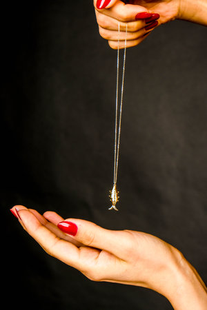 Exclusive Gold and Diamond Jewelry for Luxury Loversの写真素材