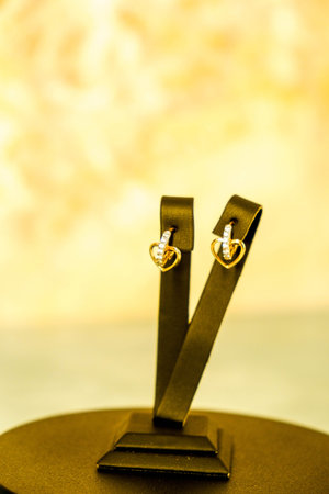 Elegant jewelry, Jewels set with gemstones.の写真素材