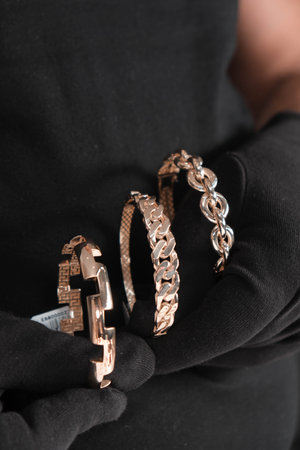 Luxury Bridal Jewelry: Diamonds and Gold Engagement Jewelryの写真素材