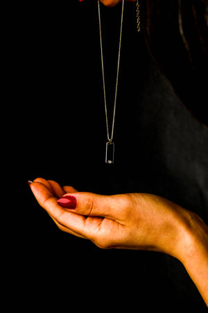 Elegant jewelry, Jewels set with gemstones.の写真素材