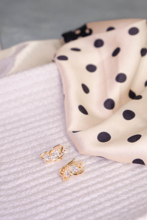 Stunning Gold and Diamond Bridal Jewelry Setsの写真素材