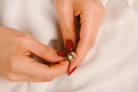 Stylish and Elegant Gold Diamond Jewelry Piecesの写真素材