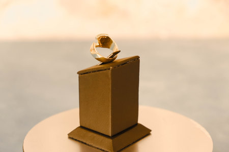 Shimmering Gold and Diamond Jewelry for Evening Eleganceの写真素材