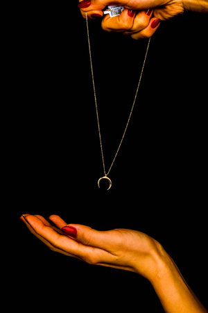 Stylish Gold and Diamond Jewelry for Modern Womenの写真素材