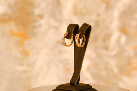 Bold and Elegant Diamond and Gold Statement Piecesの写真素材