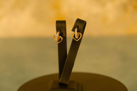 Elegant Diamond and Gold Jewelry for Womenの写真素材