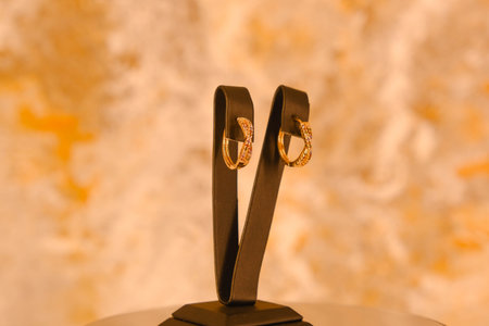 Premium Diamond and Gold Jewelry for Womenの写真素材