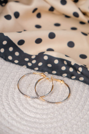 Elegant Diamond and Gold Jewelry for Womenの写真素材