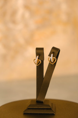 Elegant Gold and Diamond Pendant Necklacesの写真素材