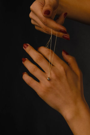 Bold and Elegant Diamond and Gold Statement Piecesの写真素材