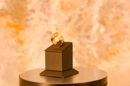 Classic Gold and Diamond Wedding Jewelry Setsの写真素材