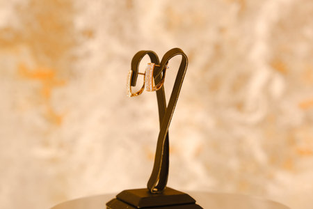 Elegant jewelry, Jewels set with gemstones.の写真素材