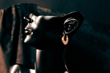 Elegant Gold and Diamond Rings with Gemstonesの写真素材