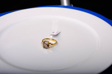 Bold and Elegant Diamond and Gold Statement Piecesの写真素材