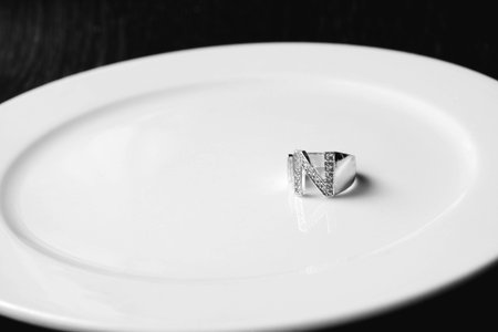 Handcrafted Luxury Jewelry with Diamondsの写真素材