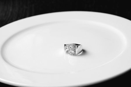 Stylish jewellery, diamonds and precious stones.の写真素材