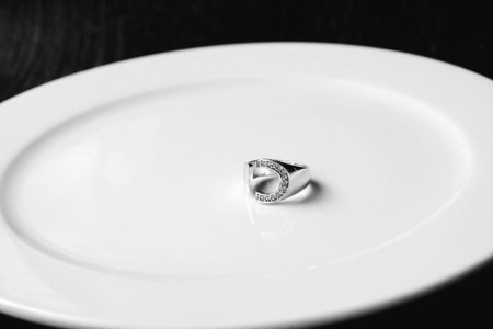 Stylish and Elegant Gold Diamond Jewelry Piecesの写真素材