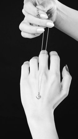 Precious Gold and Diamond Jewelry for Herの写真素材