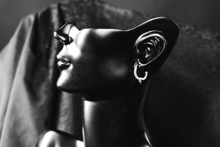 Brilliant Diamond Necklaces and Fine Gold Jewelryの写真素材