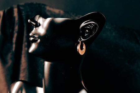 High-End Jewelry: Gold and Diamond Treasuresの写真素材