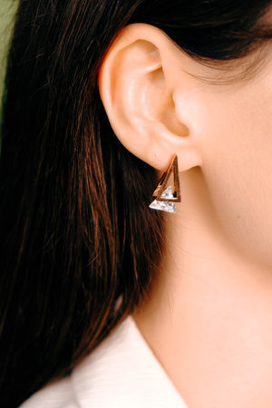 stylish jewelry like silver, gold, diamonds, precious stones.