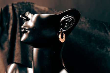 Elegant Diamond and Gold Jewelry for Womenの写真素材