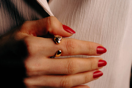 Luxurious Diamond Jewelry in Elegant Gold Settingsの写真素材