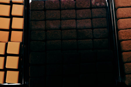 a lot of variety chocolate pralines