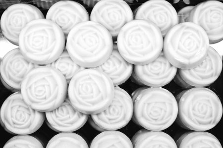 a lot of variety chocolate pralinesの写真素材