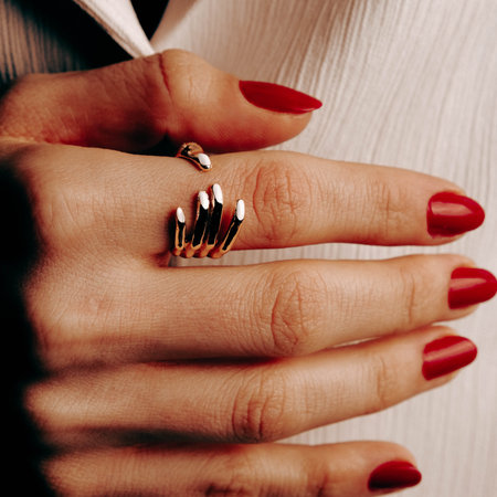 Elegant Gold and Diamond Jewelry for Special Occasionsの写真素材