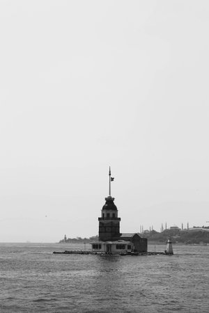 The Maiden's Tower, Istanbul, Turkey; Maiden's Tower also known as Leander's Tower (Tower of...